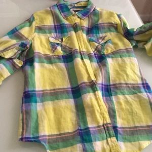 Women’s and girls strip plaid shirts